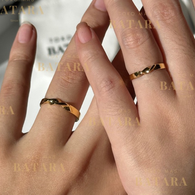 Cincin Infinity Emas Asli Emas 97% / 99%