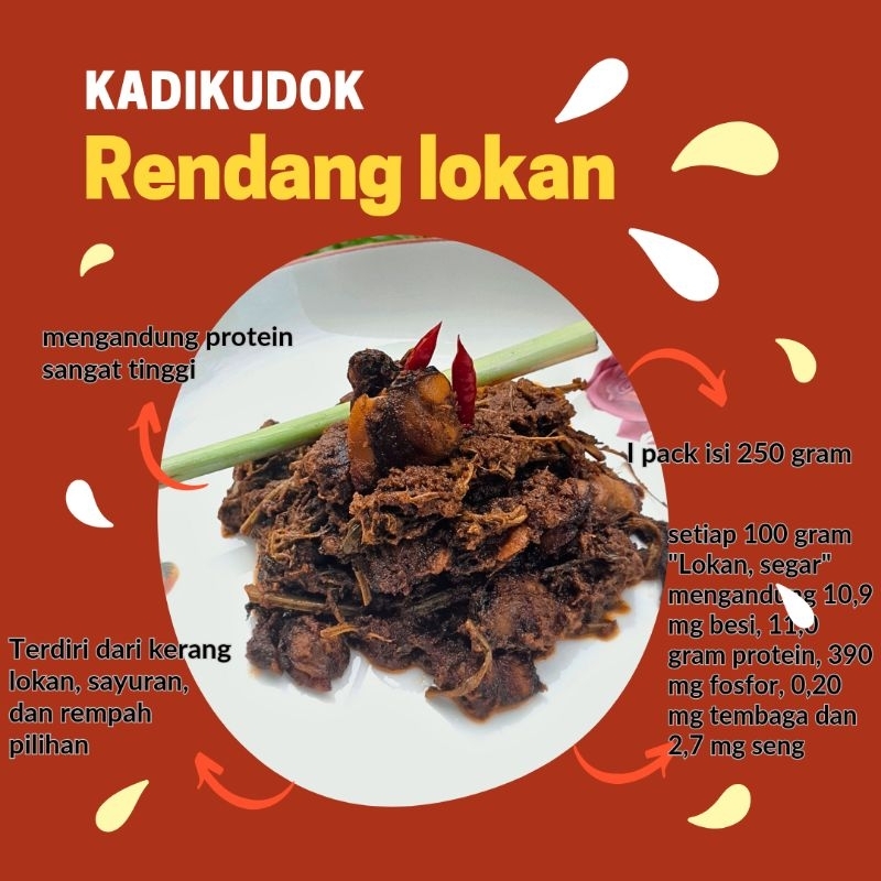 

KADIKUDOK-RENDANG LOKAN MIX PAKIS/RENDANG LOKAN KHAS PESISIR SELATAN