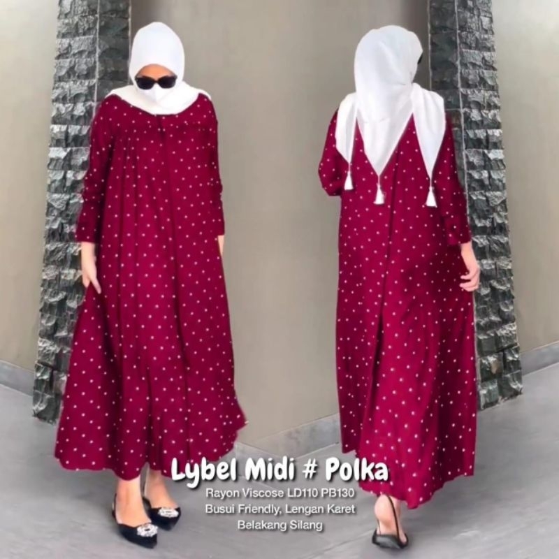 Lybel Midi Polka Maron