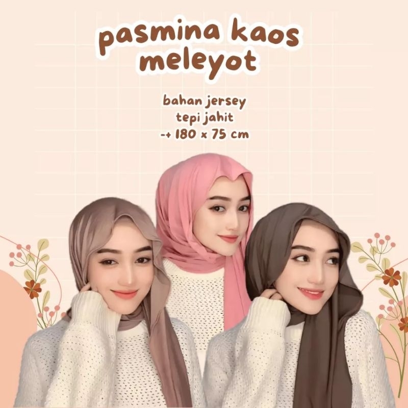 PASMINA KAOS PASMINA JERSEY OVAL PASMINA MELEOT JERSEY