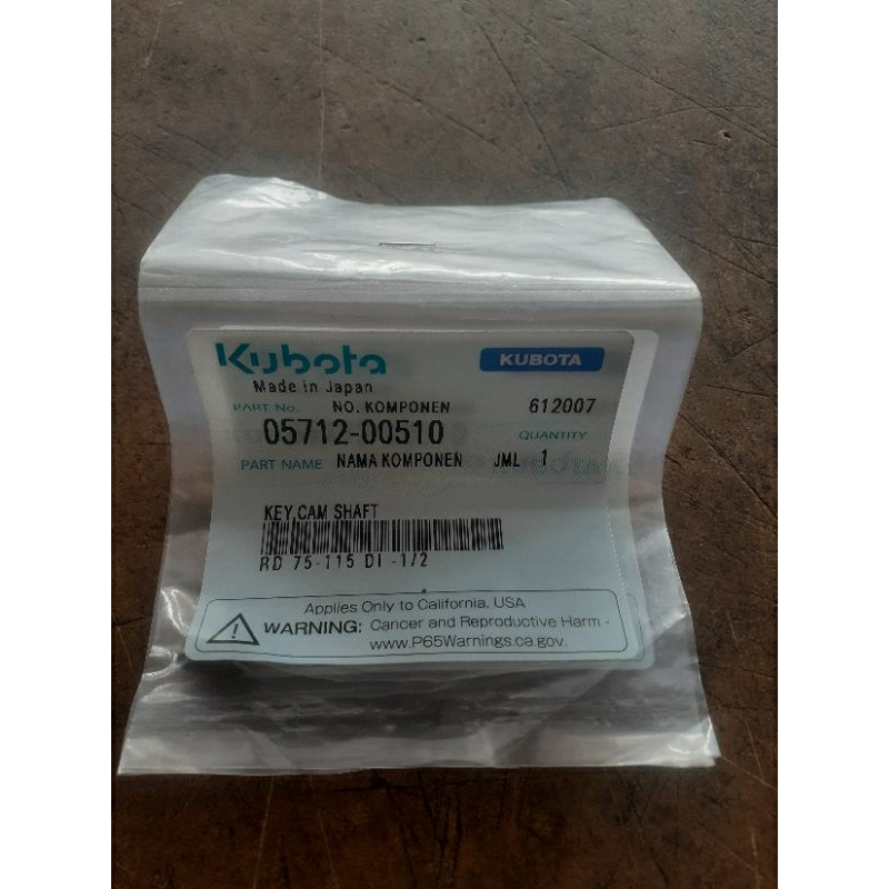 spi camshaft/key noken as mesin diesel KUBOTA RD 75/85(asli original)
