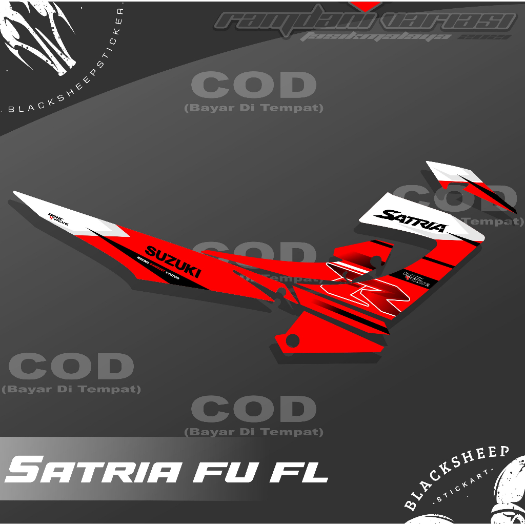 STRIPING SATRIA FU FACELIFT - STRIPING FU FL - FU 2014-2015