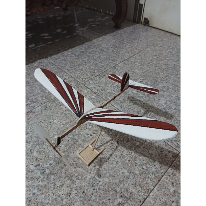Pesawat Tenaga Karet (Fanstick-43) Stick Model (SIAP TERBANG)