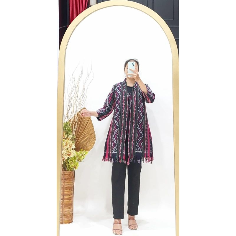 Outer Tenun Ikat Rawis | Outer Wanita Tenun JEPARA Etnik