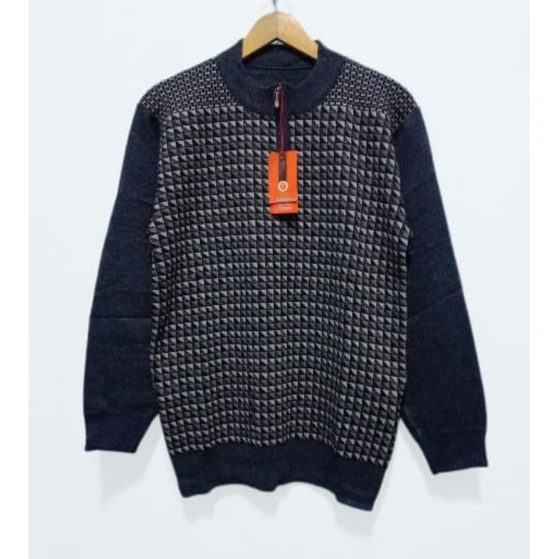 Sweater Pria Resleting Dada Sweater Import Korea