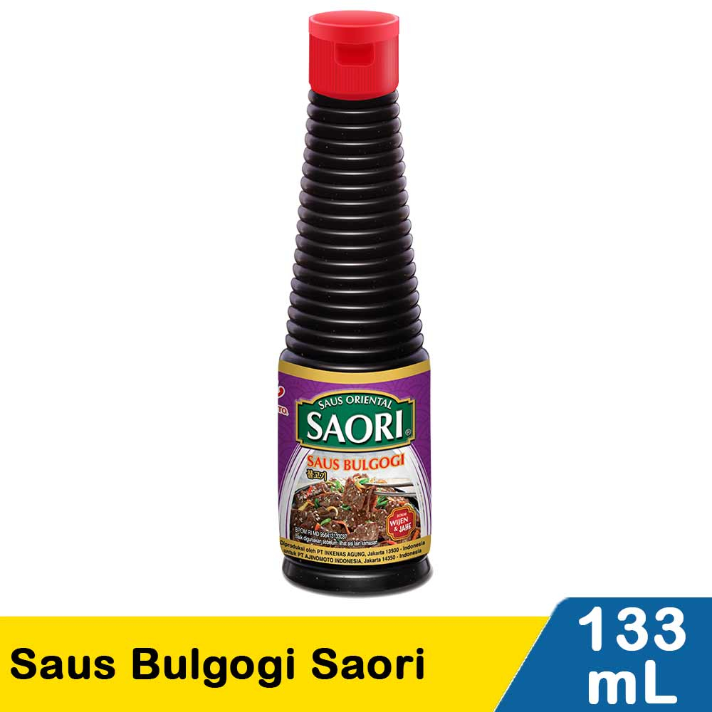

Saori Saos Bulgogi 133 ml / SAORI® Saus Oriental Bulgogi Botol 133ml