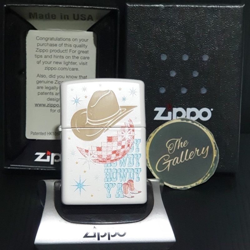 ⭐⭐⭐⭐⭐ 214 HOWDY COWBOY ORIGINAL ZIPPO