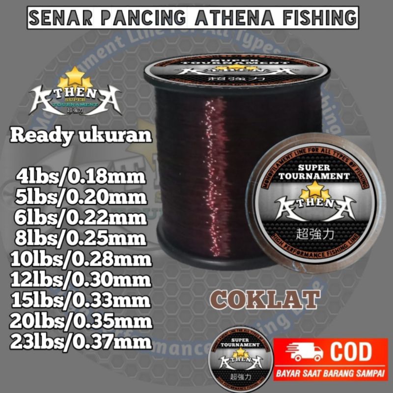 senar pancing super kuat 1800m senar pancing kecil kuat 50 kg senar pancing athena