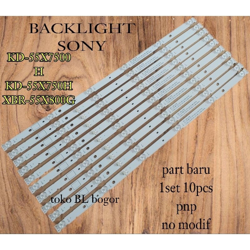LAMPU LED BL BACKLIGHT TV SONY KD-55X7500H 55X7500H 55X750H KD-55X8000G