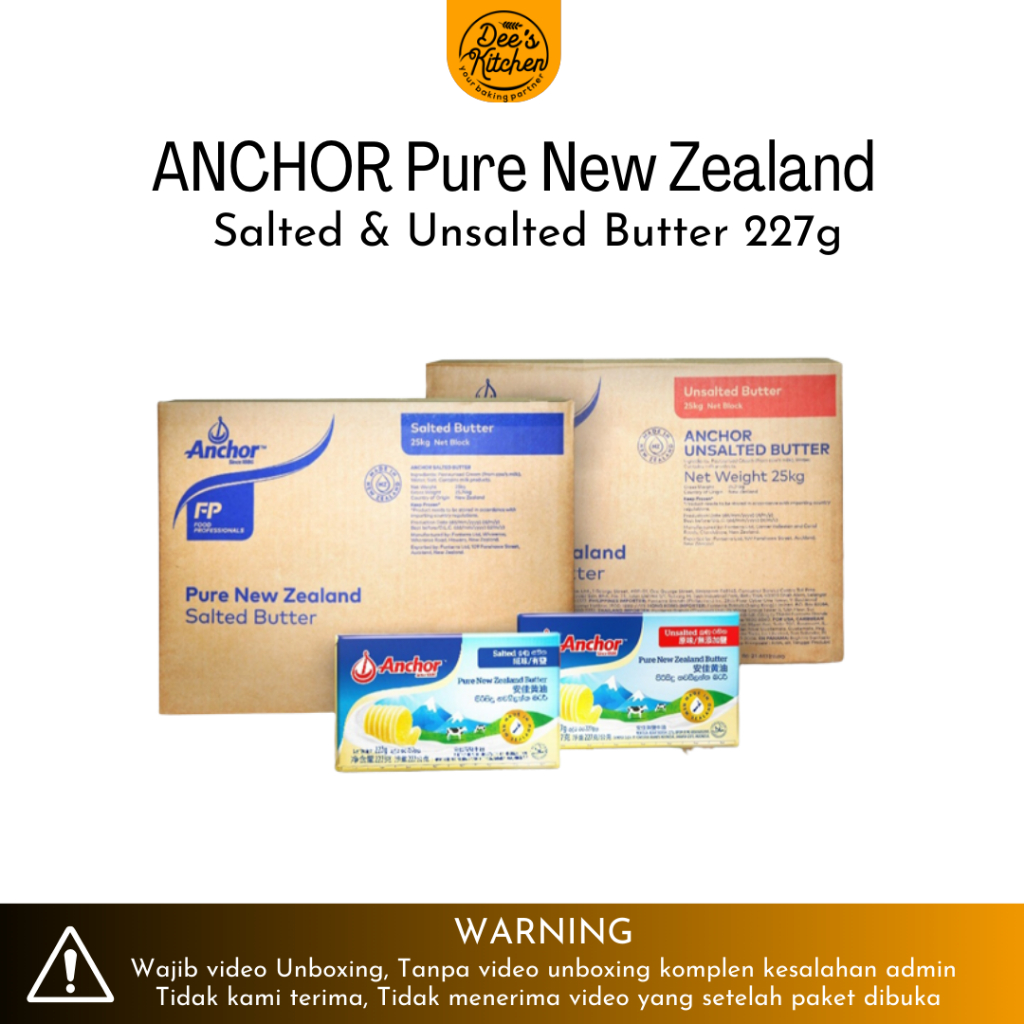 

Anchor Butter Salted 227gr & Unsalted 200gr