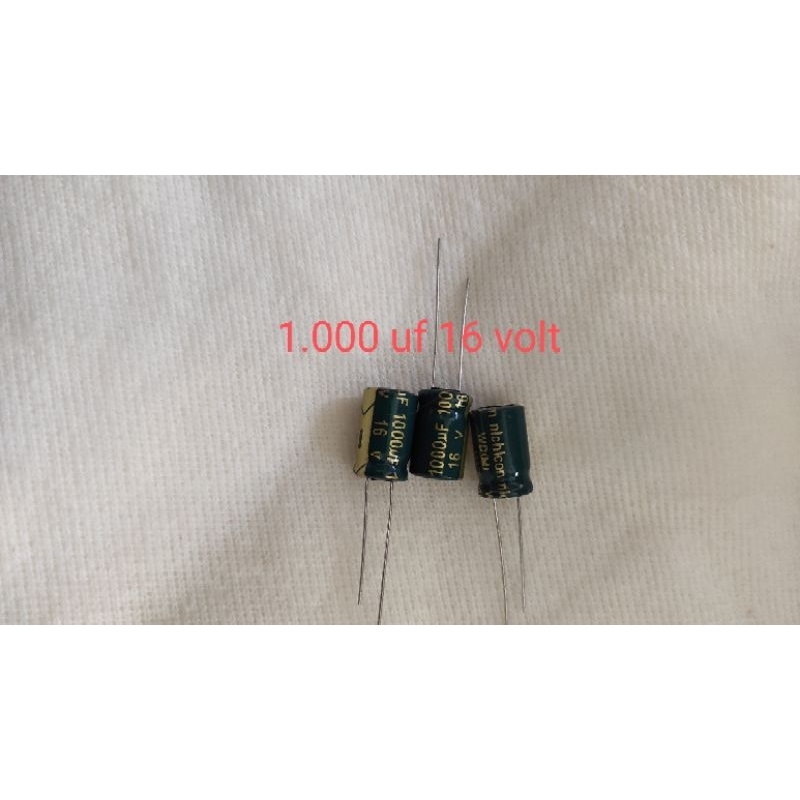 100 pcs elko kapasitor 1000uf 16v elco capasitor elco 1000 uf 16v