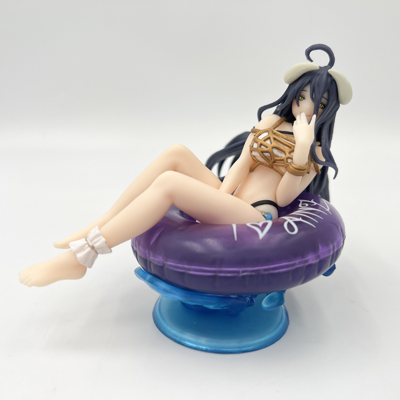 Action Figure Albedo Aqua Float Girls Anime Overlord Sexy Swimsuit Bikini