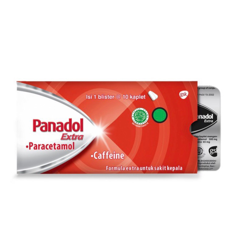 Panadol extra paracetamol merah