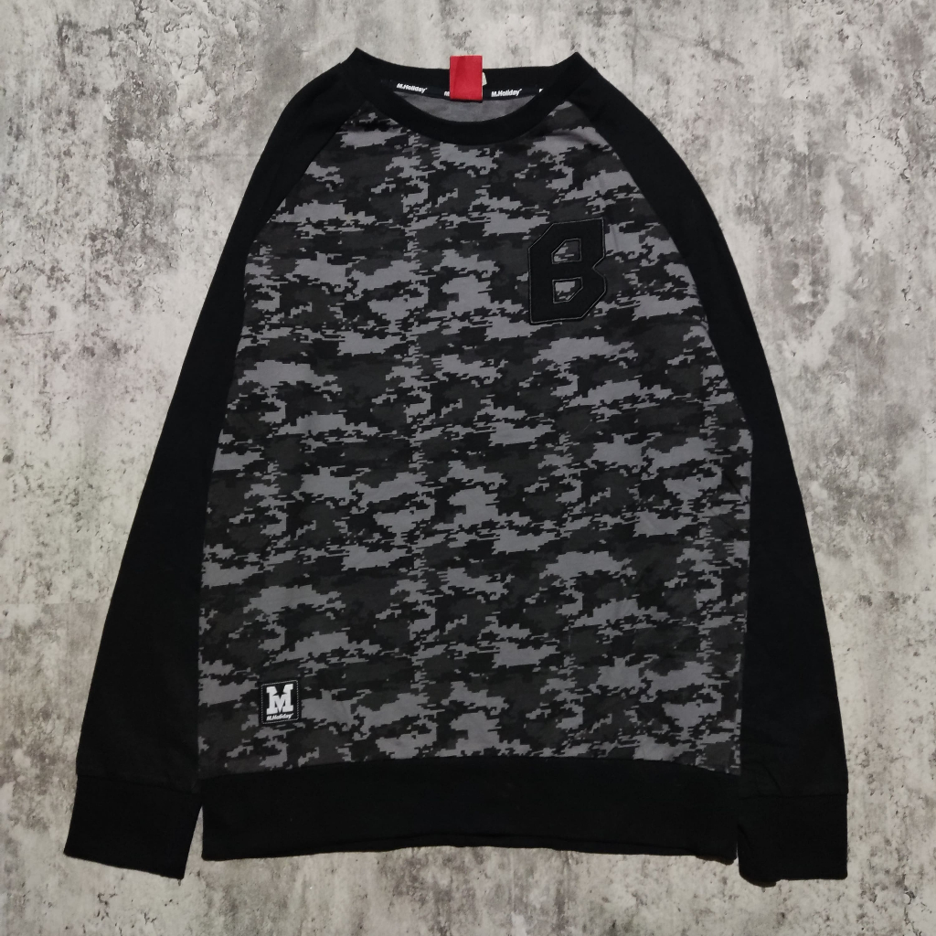 CREWNECK By M HOLIDAY CAMO SECOND BLU155