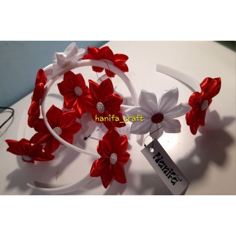 ready stok | promo bando pita/ Bando merah putih/ bando pentas/ Bando Kemerdekaan/bando karnaval/ban