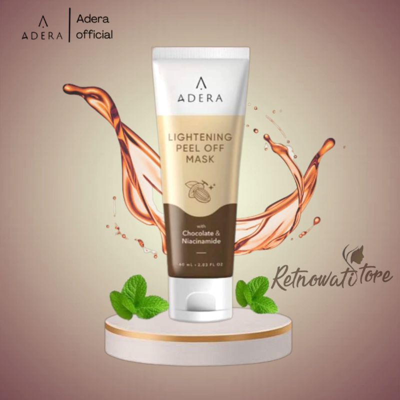 Masker Flek Hitam ADERA Lightening Peel Off Mask Membantu Mencerahkan, Memutihkan & Menyamarkan Noda