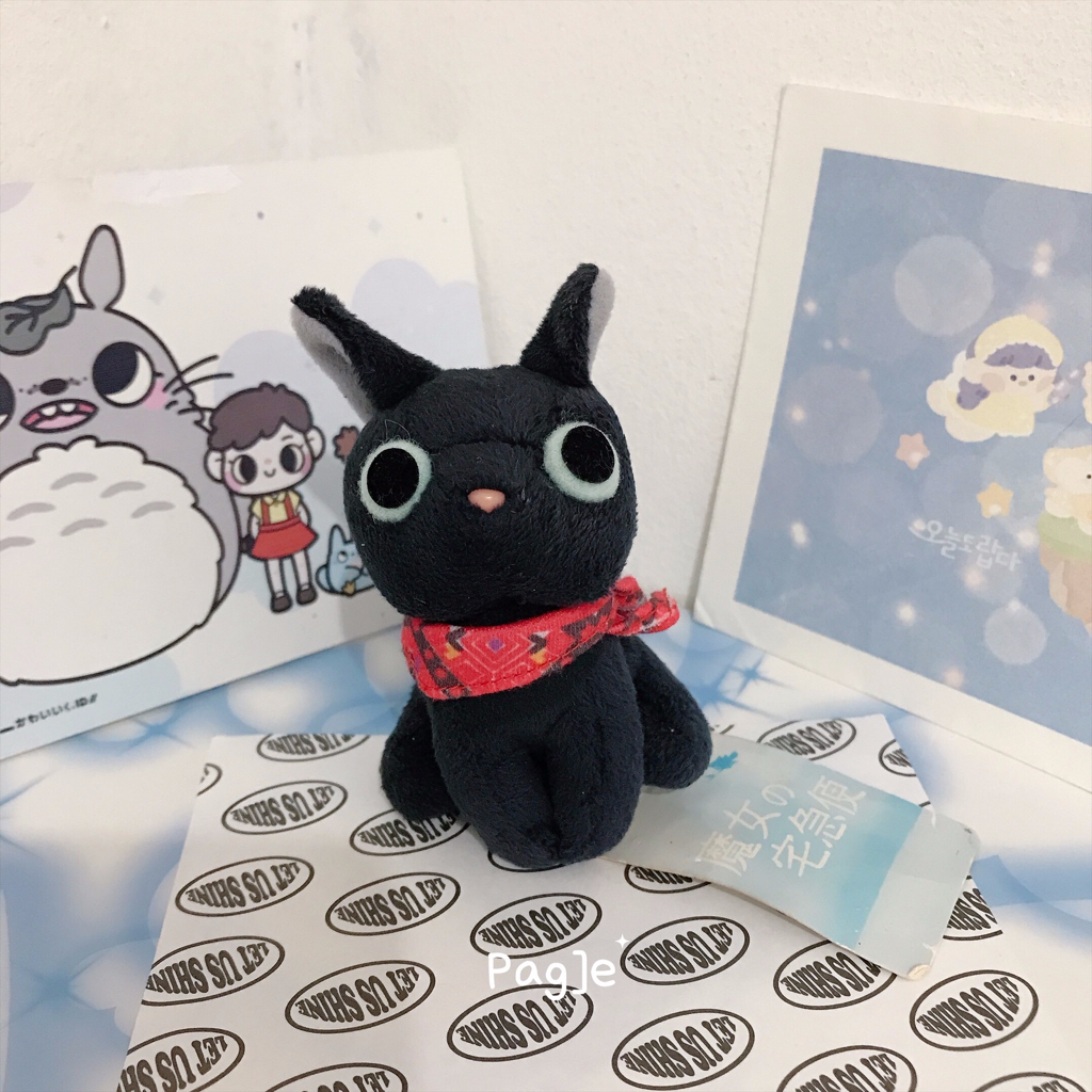 Jiji Cat from Ghibli Kiki Delivery brand SEGA RARE[ New Tag ] - Plush Doll Boneka Kecil