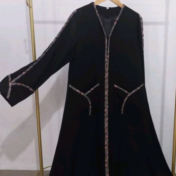 gamis abaya hitam TUNISIA bahan fursan saudi