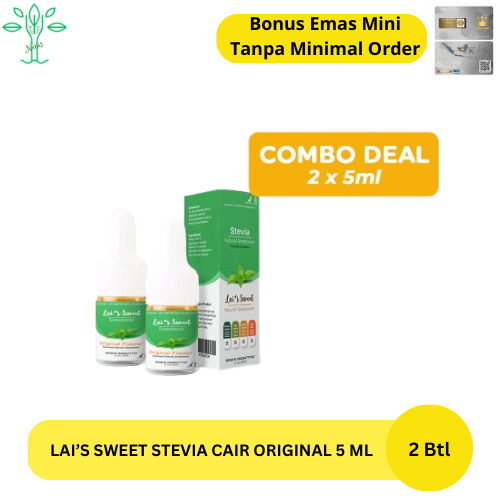 

Lai's Sweet Stevia Cair Paket hemat 5 ml 2 Botol