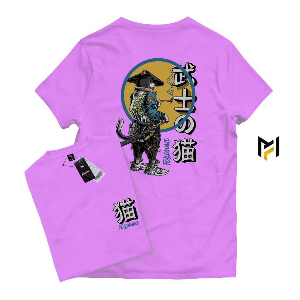 Followme - Tshirt Kaos Keren Lengan Pendek Samurai Fm Unisex