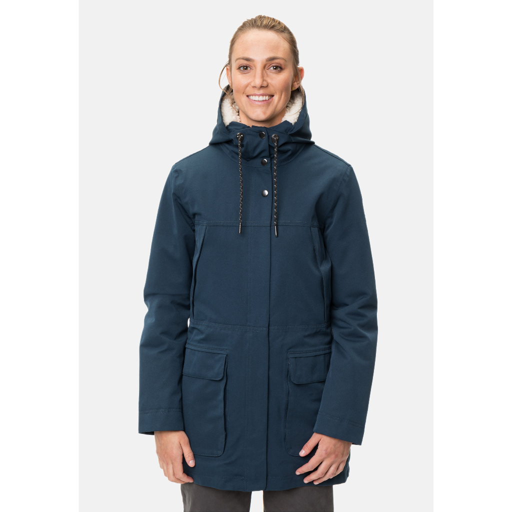 Jaket Vaude Women's Manukau Parka Hitam Original Ride Daily Summit Outdoor Gunung Jacket Windproof W