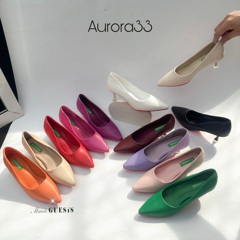 Short pump heels 3cm by Maude Guesis import high quality fashion shoes sepatu wanita hak tinggi sepa