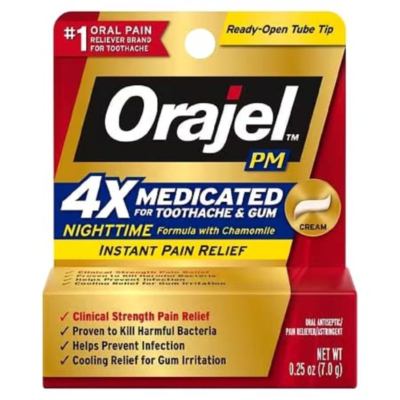 ORAJEL 4X MEDICATED FOR TOOTHACHE AND GUM GEL 7gr