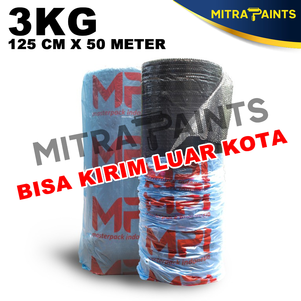 

BUBBLE WRAP HITAM 3 KG 125 CM X 50 METER / BISA KIRIM LUAR KOTA / INSTANT SAME DAY EKSPEDISI