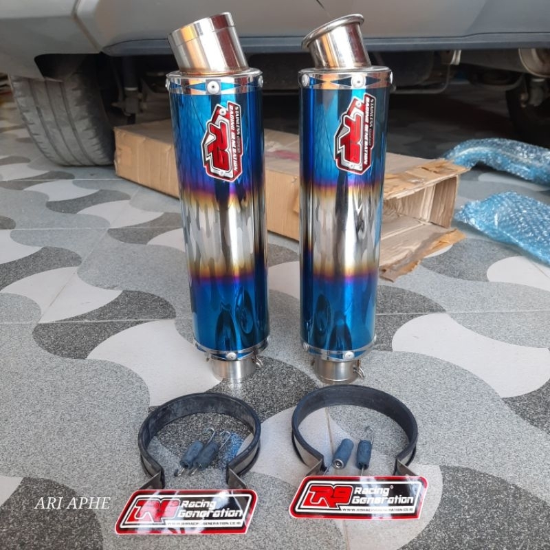 slincer silincer knalpot r9 new mugello original kondisi new