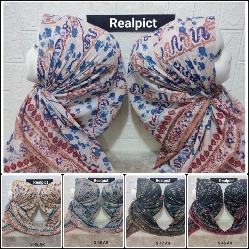 Jilbab segiempat voal motif lasercut hijab motif premium (harga grosir)