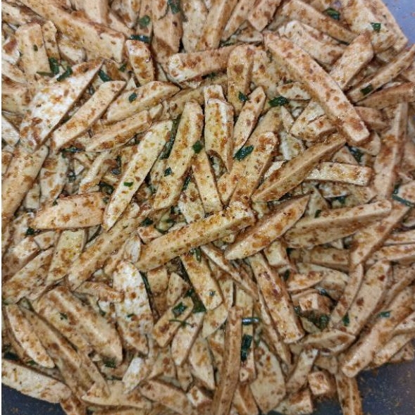 

Keripik Baso Goreng Pedas Daun Jeruk