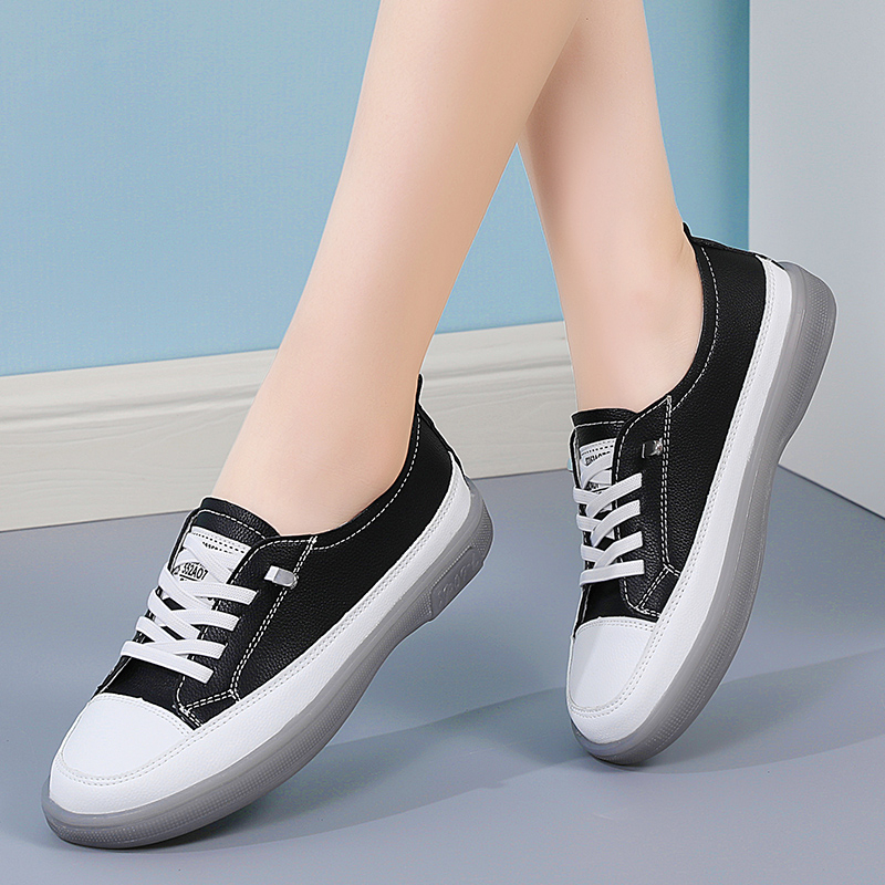 FOKU Sepatu Flat Wanita Terbaru Loafers Wanita Lembut Flatshoes