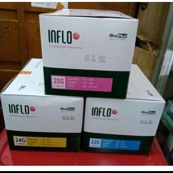 Abbocath Inflo Merk Onemed Satuan / IV Catheterr Inflo Plus 22G / I.V Catheterr Onemed Plus
