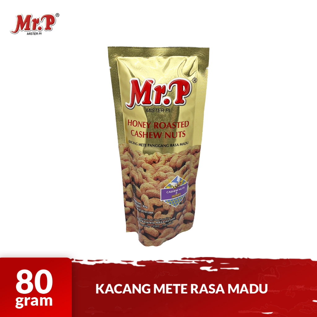 

MR. P Kacang Mete Panggang Varian Rasa Honey 80gr