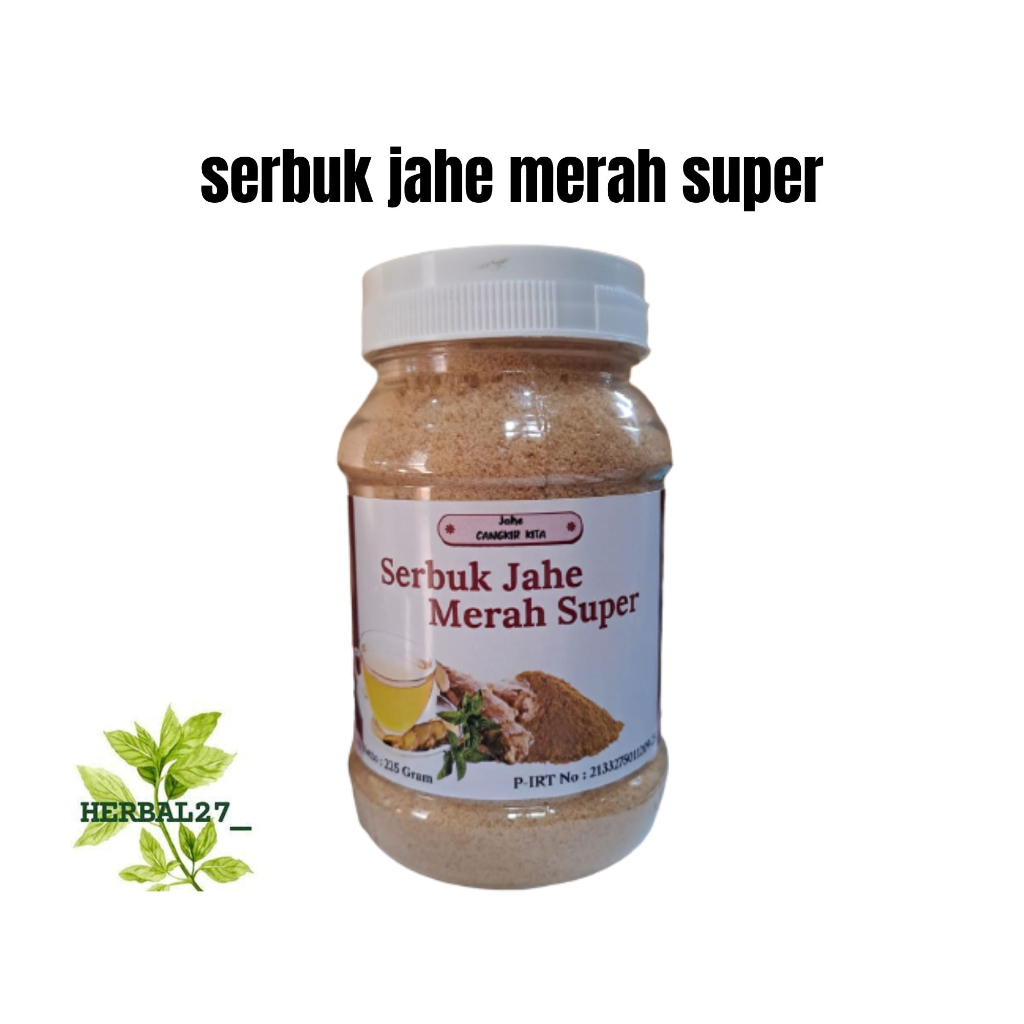 

Jahe Cangkir Kita Serbuk Jahe Merah Super | Jahe Merah Serbuk Asli 225 Gram