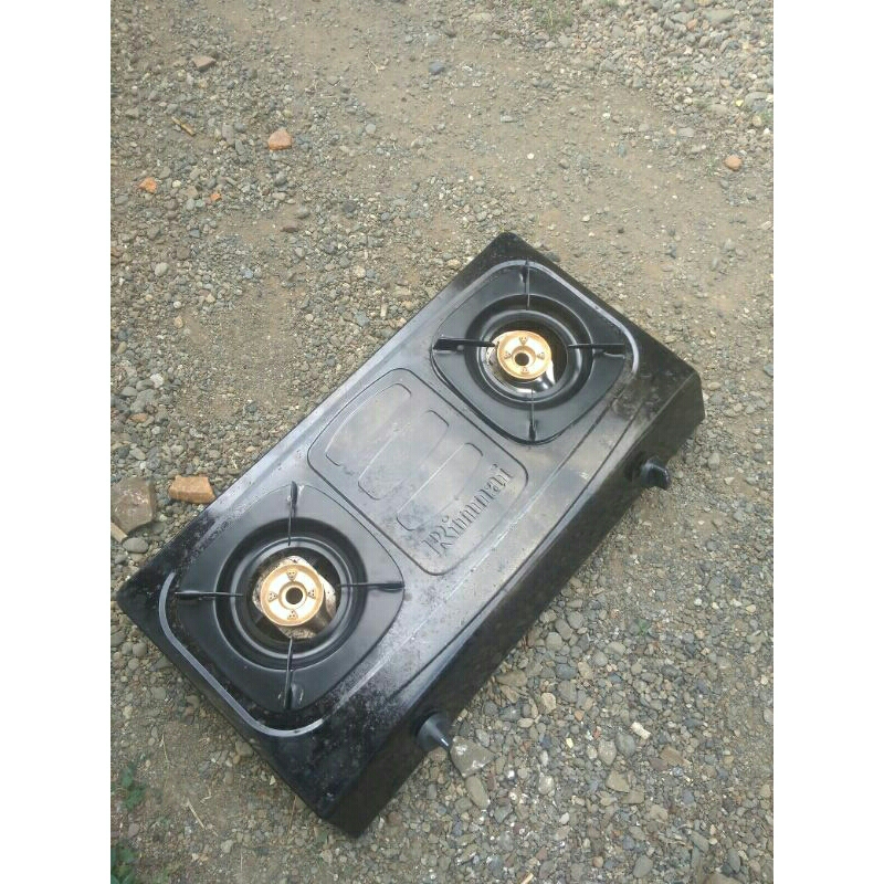 kompor gas 2 tungku rinai 522c REKONDISI/BEKAS/SEKEN