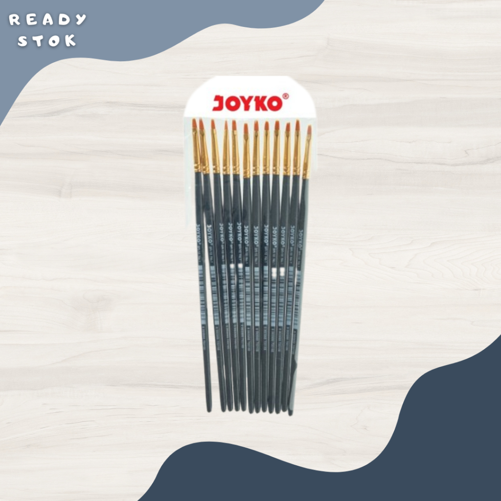 

KUAS LUKIS BR10 NO.3 / BRUSH BR10 / KUAS LUKIS JOYKO / BRUSH BR-10 NO.3 18CM (PCS)