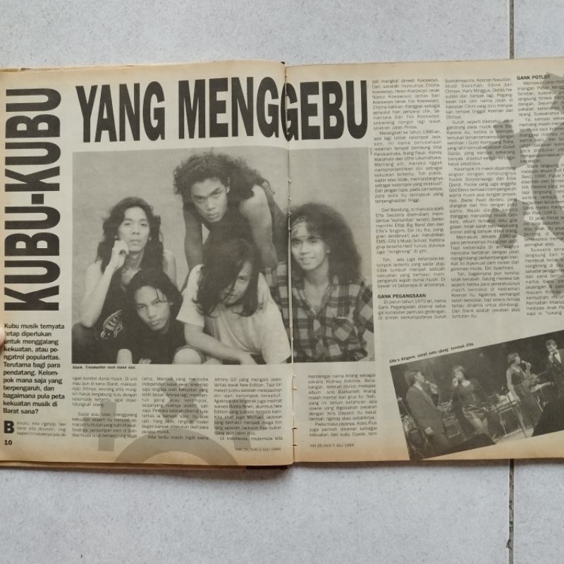 Artikel Slank F13, pin up Nirvana, soundgarden, Steven seagal, Eddie vedder, Michael Bolton majalah 