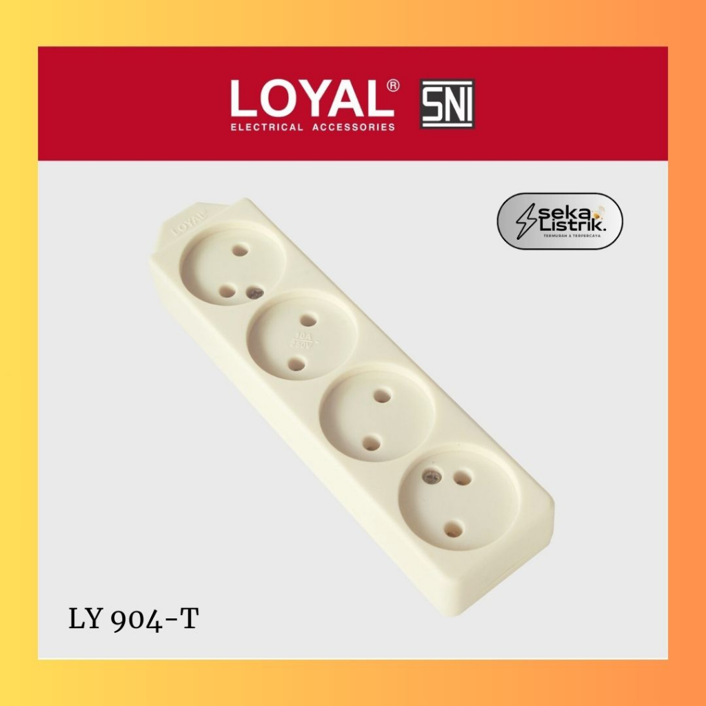 Colokan Listrik / Stop Kontak Loyal LY-904 T SNI GROSIR
