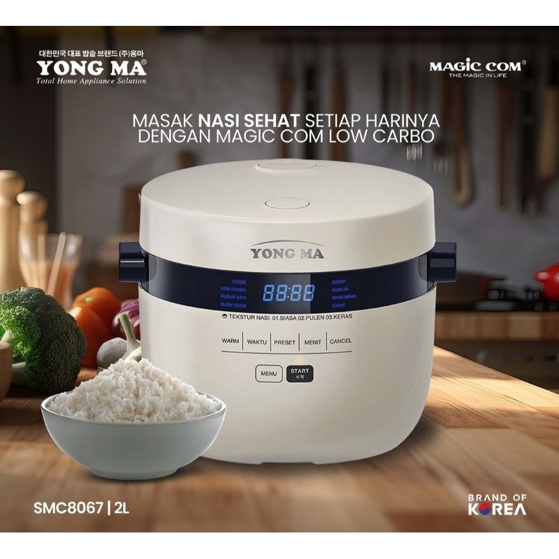 Yong Ma SMC 8067 Low Carbo Rice Cooker