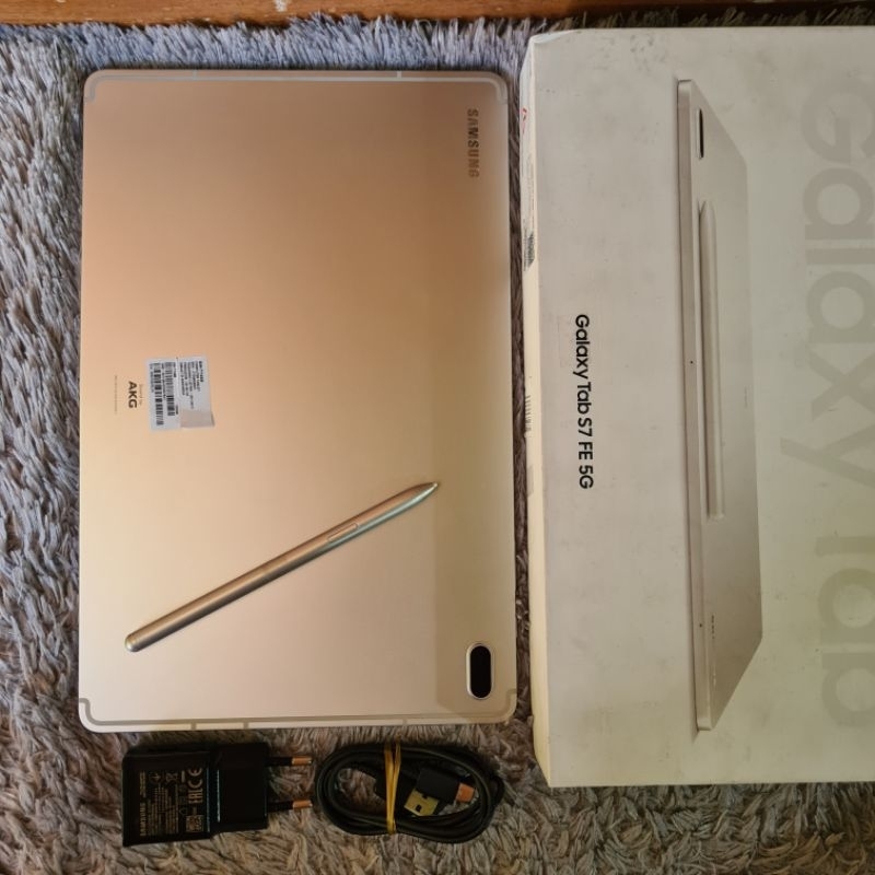 samsung tab s7 fe 5g 6/128 Second mulus Lengkap