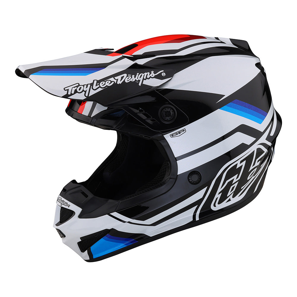 HELM TLD HELM TROYLEEDESIGN GP HELMET APEX WHITE / BLUE bkn TLD SE4 AIROH FOX V1 V2 V3