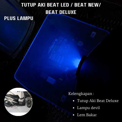 Tutup Aki Akrilik Beat Deluxe Beat Street 2020  Cover Aki Beat Deluxe Transparan  Tutup Aki Akrilik