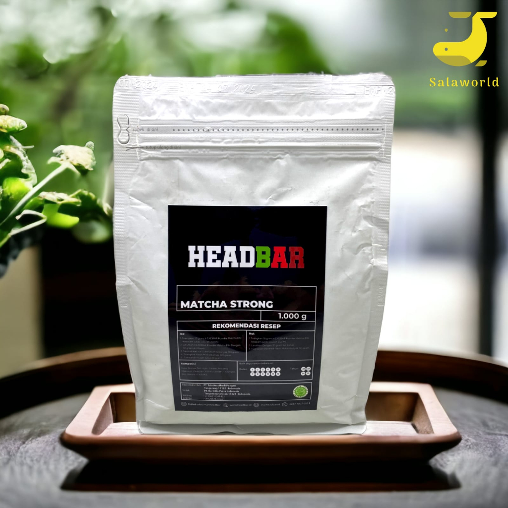 

HEADBAR Powder Matcha Strong 1000 g | Bubuk Minuman Rasa Matcha Strong 1000 g