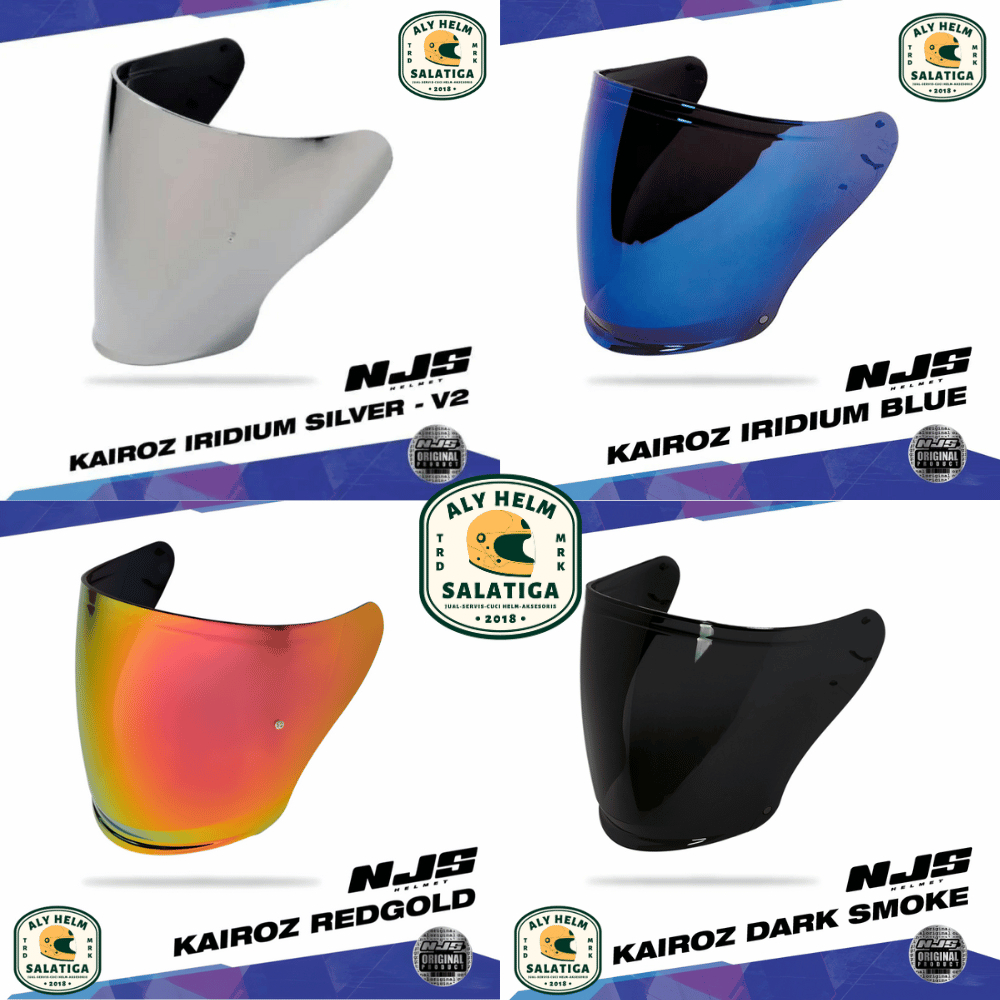VISOR NJS KAIROZ ORIGINAL | FLAT VISOR NJS | IRIDIUM VISOR