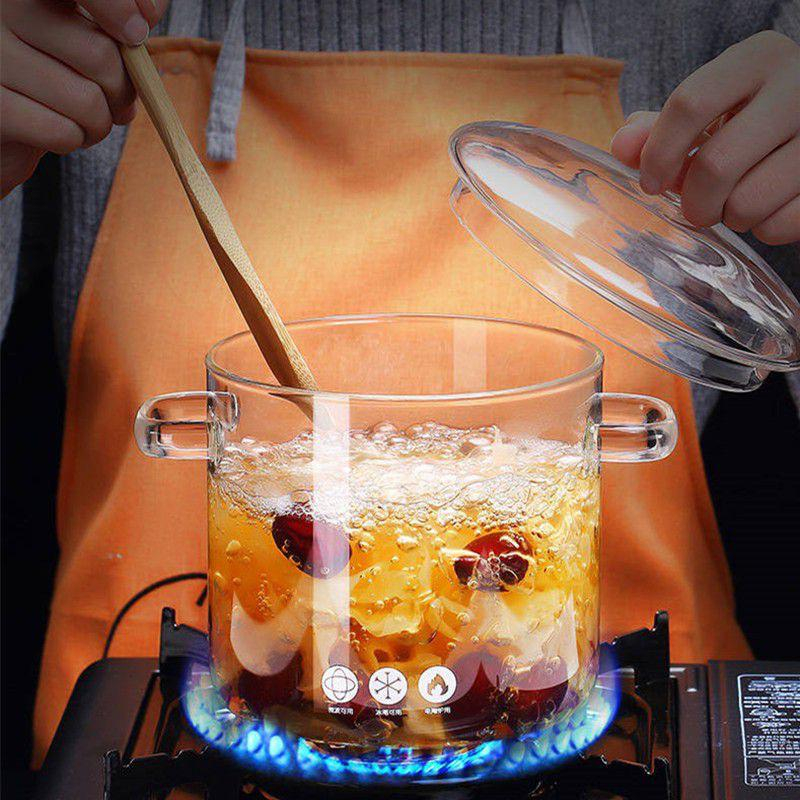 PANCI MASAK KACA / PANCI KACA BENING MASAK TRANSPARAN / POT PANCI MASAK