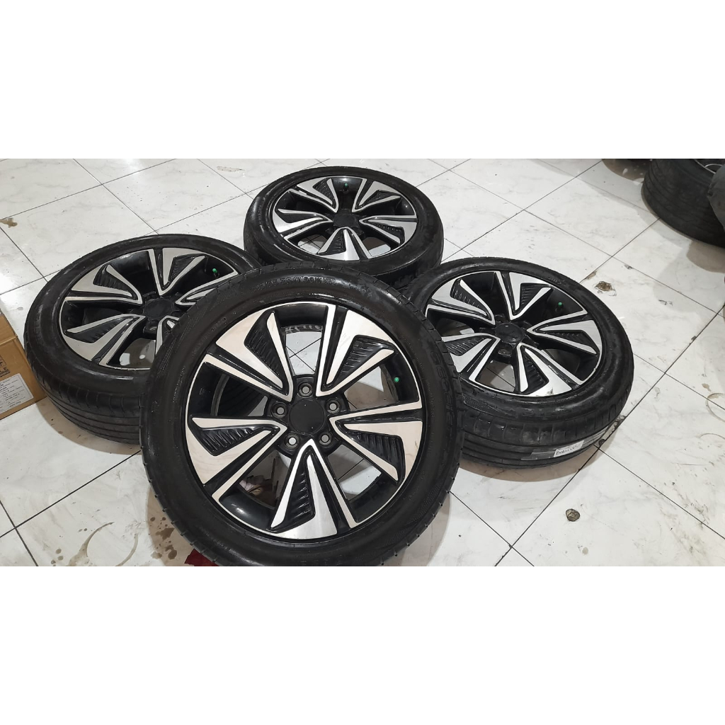 VELG MOBIL ORI STANDAR CIVIC TURBO RING17 BAUT5 BAN 215 65 COCOK DI OUTLANDER CRV HRV