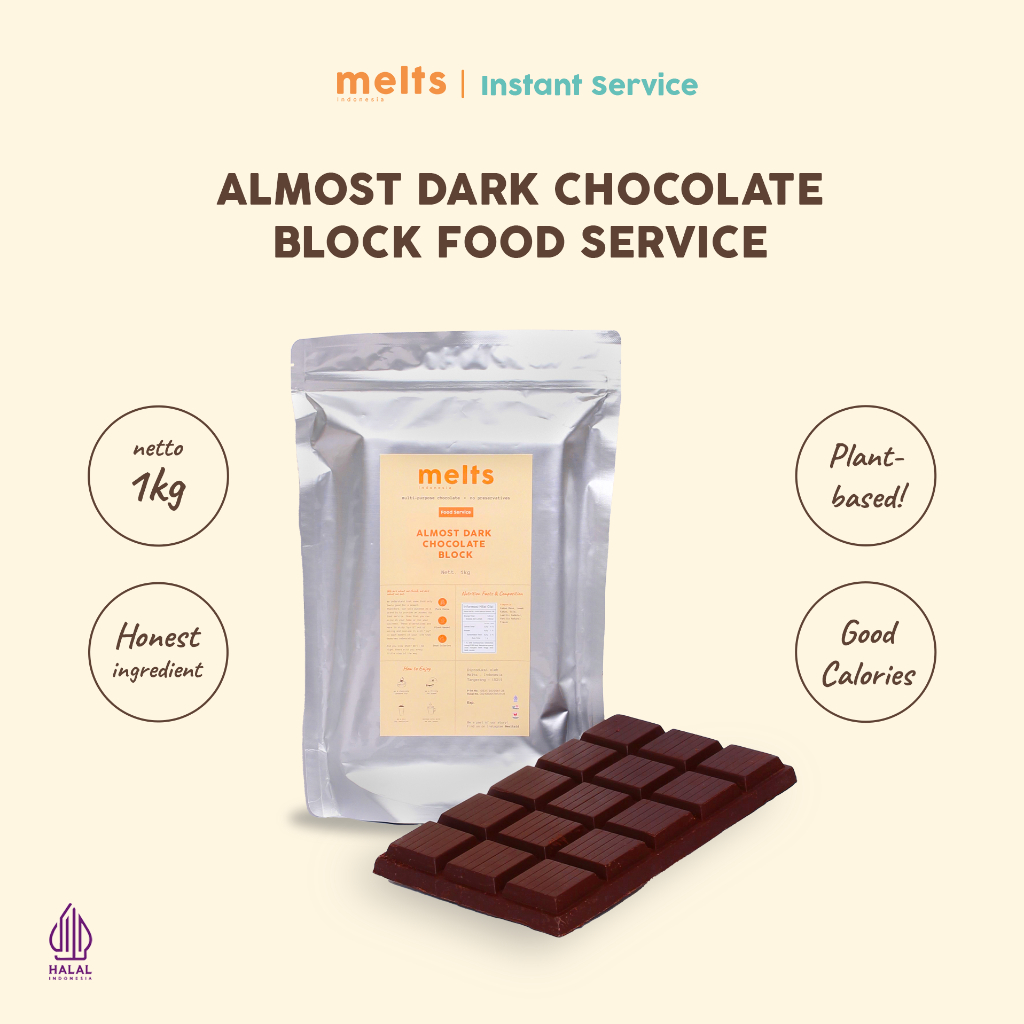 

Instant Service - MELTS Food Service Chocolate Variant 1 kg