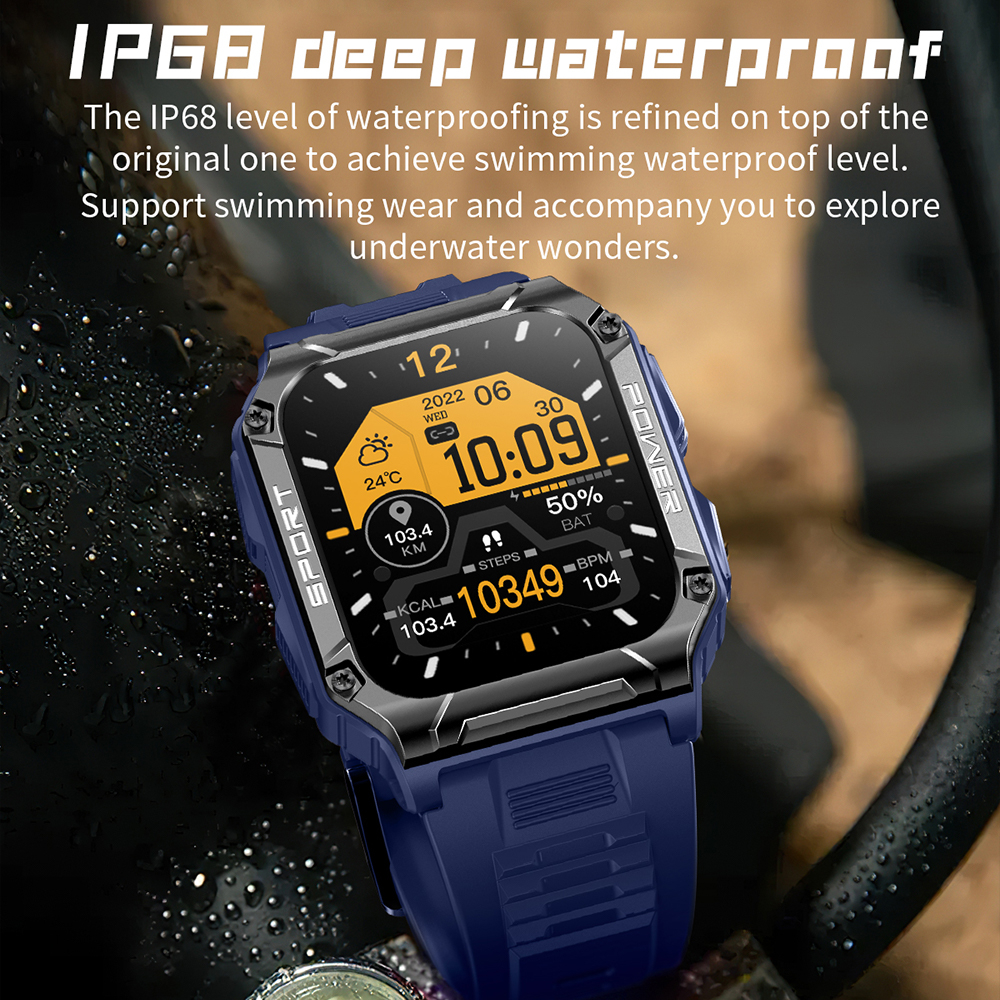 Skmei Smartwatch Pria Jam Tangan smartwatch Anti Air ip68 HD Bluetooth Call Sport Fitness Tracker outdoor olahraga hp watch