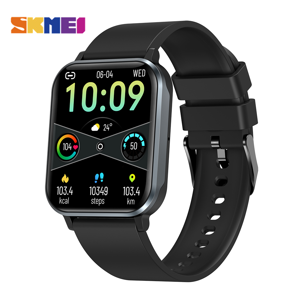 Skmei smartwatch  jam tangan couple sport anti air watch tipis simple jam tangan pria wanita mendukung hp whatsapp mengingatkan olahraga fitness tracker 1.83inci touch screen